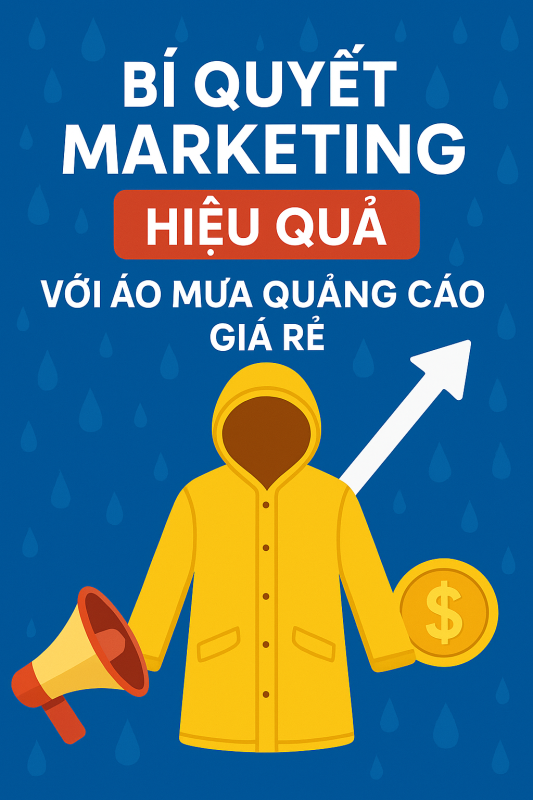 Áo mưa quảng cáo giá rẻ tiết kiệm chi phí marketing